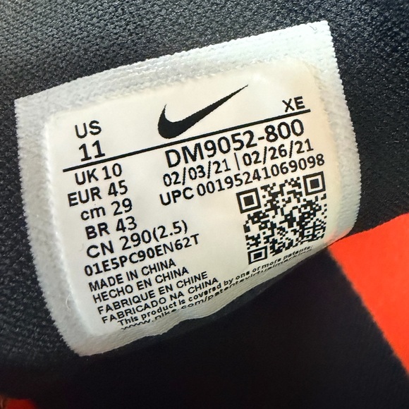 Nike Air Zoom Pegasus Orange 11 mens - Picture 8 of 8